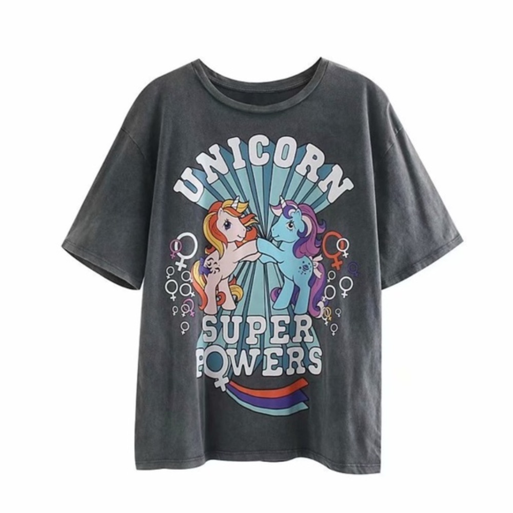 NWT “Unicorn Super Powers” graphic T Shirt - Picture 5 of 9